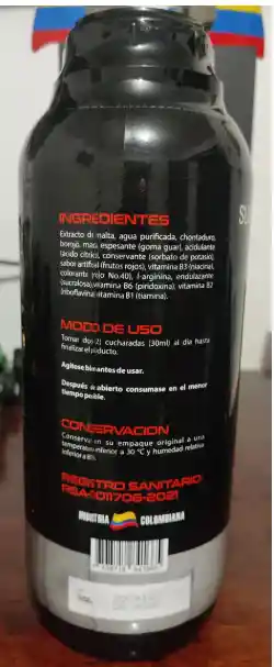 Potenciador Masculino Xxyy De 1000ml Con Arginina Y Vitamina Sabor Frutos Rojos