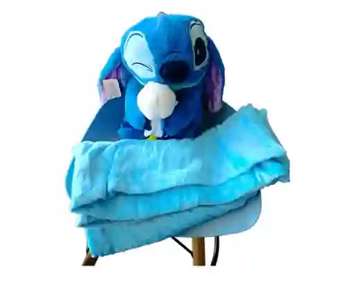Peluche Stitch + Cobija Perfumado