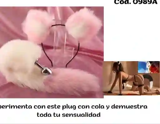 Kit Sensual Kitty Play Plug Con Cola Y Orejitas