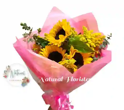 Bouquet De 3 Girasoles