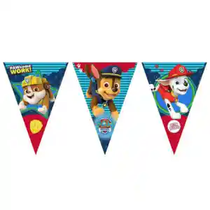 Banderín De Cumpleaños Paw Patrol Niño