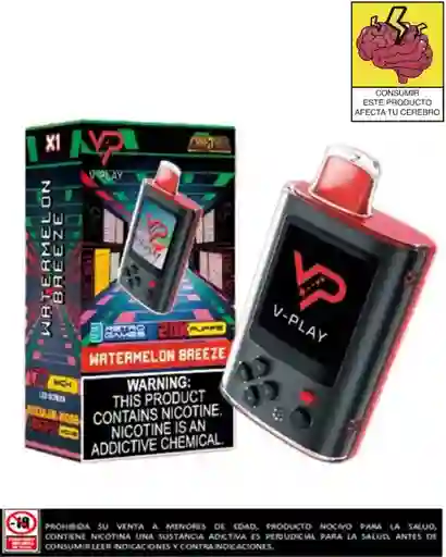Vape V-play Watermelon Breeze 20.000 Puffs