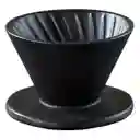 Set Cafetera V60 Cerámica Servidor + Filtro Gotero 1-2 Tazas Negro