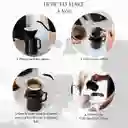 Set Cafetera V60 Cerámica Servidor + Filtro Gotero 1-2 Tazas Negro