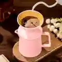 Set Cafetera V60 Cerámica Servidor + Filtro Gotero 1-2 Tazas Rosado