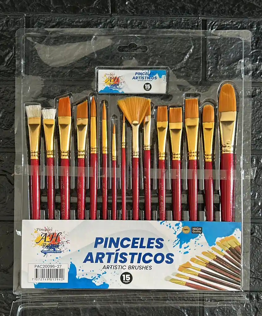 Set De Pinceles Ah Royal X15 Unidades