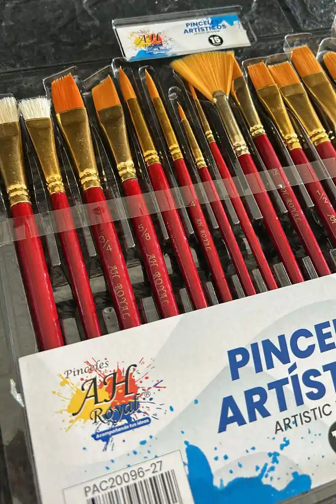 Set De Pinceles Ah Royal X15 Unidades