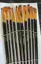Set De Pinceles Unicolor X12 Unidades