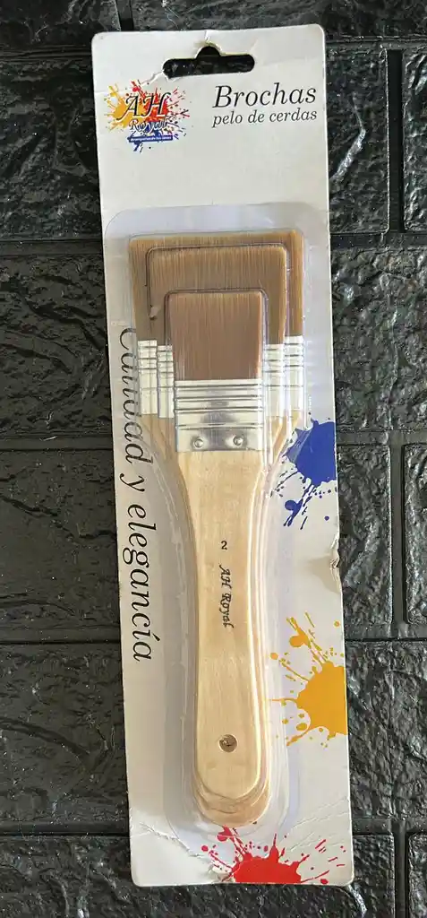 Set De Brochas Ah Royal X3 Unidades