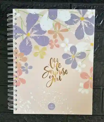 Cuaderno 5 Materias Grande Dama Cuadriculado Lukis