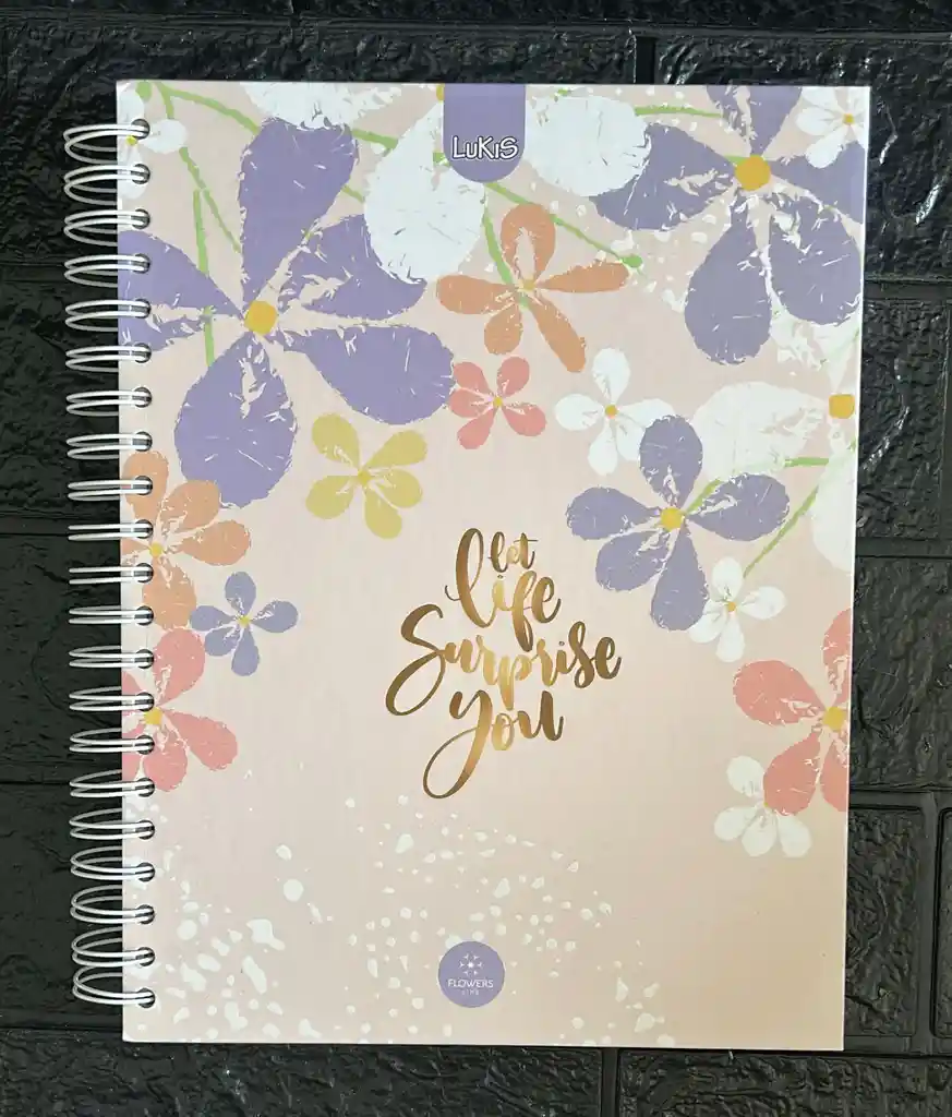 Cuaderno 5 Materias Grande Dama Cuadriculado Lukis