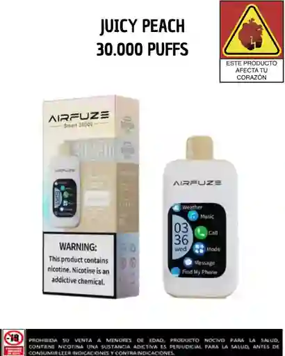 Vape Airfuze Smart Juce Peach 30.000 Puffs