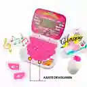 Mini Computador Didáctico Rosado Español Ingles