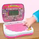 Mini Computador Didáctico Rosado Español Ingles