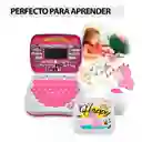 Mini Computador Didáctico Rosado Español Ingles