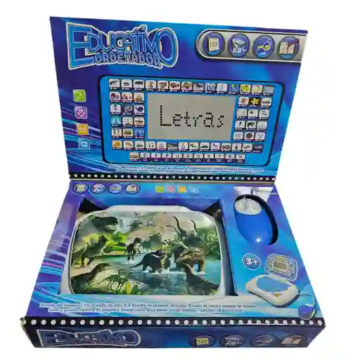 Mini Computador Didactico Azul Español Ingles