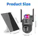 Cámara Doble Lente Solar Wifi 360