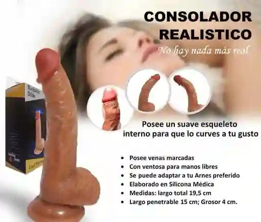 Consolador Realistico De Silicona Dildo