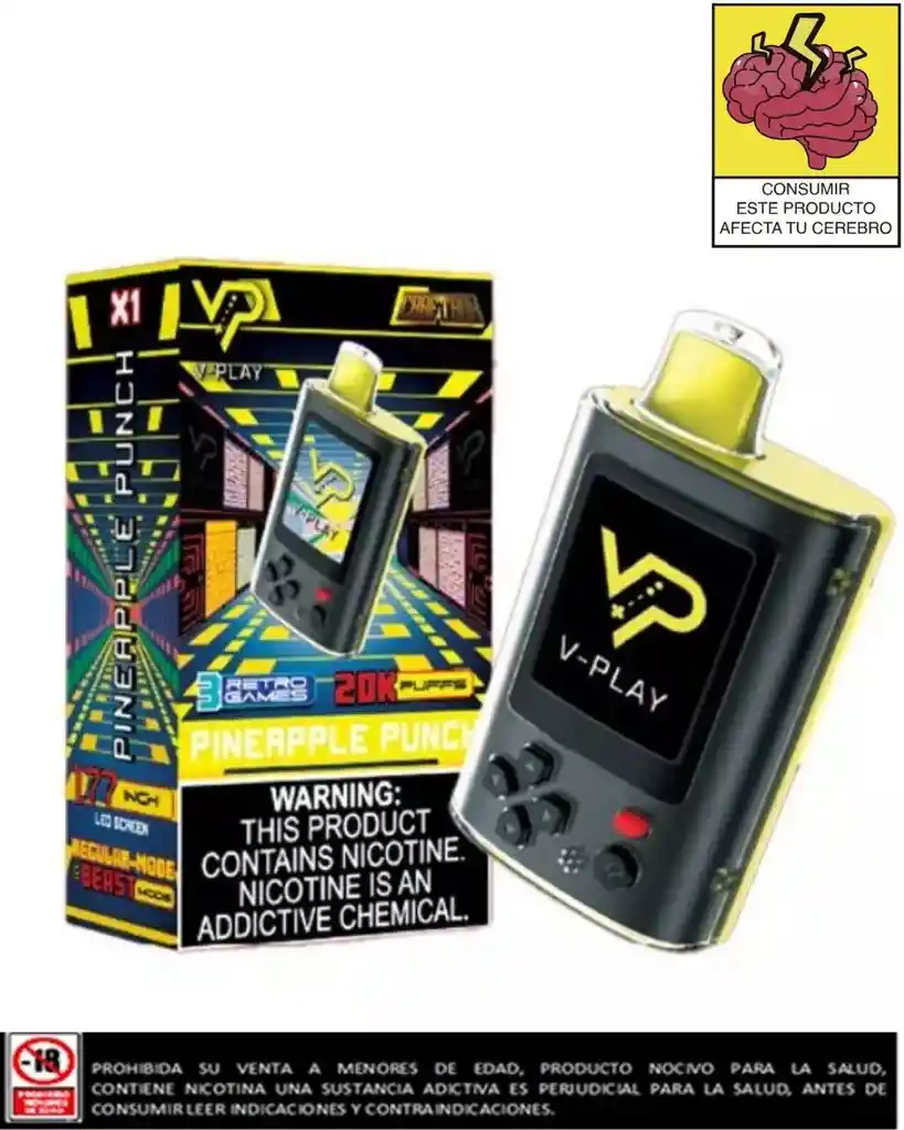 Vape V-play Pineapple Punch 20.000 Puffs