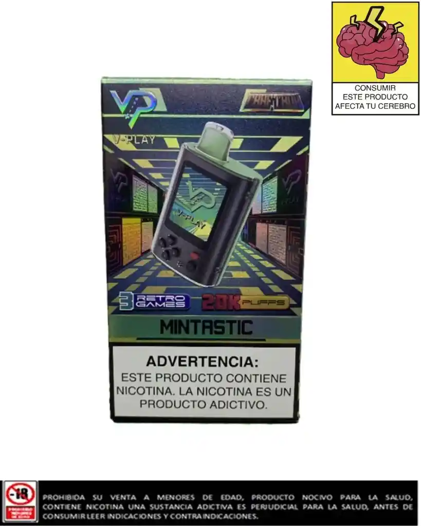 Vape V-play Mintastic 20.000 Puffs