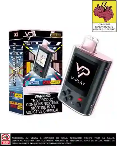 Vape V-play Strawberry Fun Ta 20.000 Puffs
