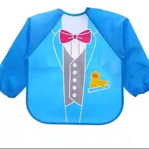 Babero Delantal Bebés Y Niños De Manga Larga Impermeables