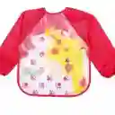 Babero Delantal Bebés Y Niños De Manga Larga Impermeables Fuscia