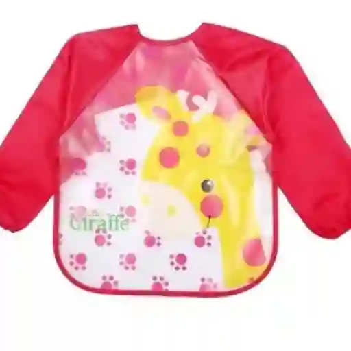 Babero Delantal Bebés Y Niños De Manga Larga Impermeables Fuscia