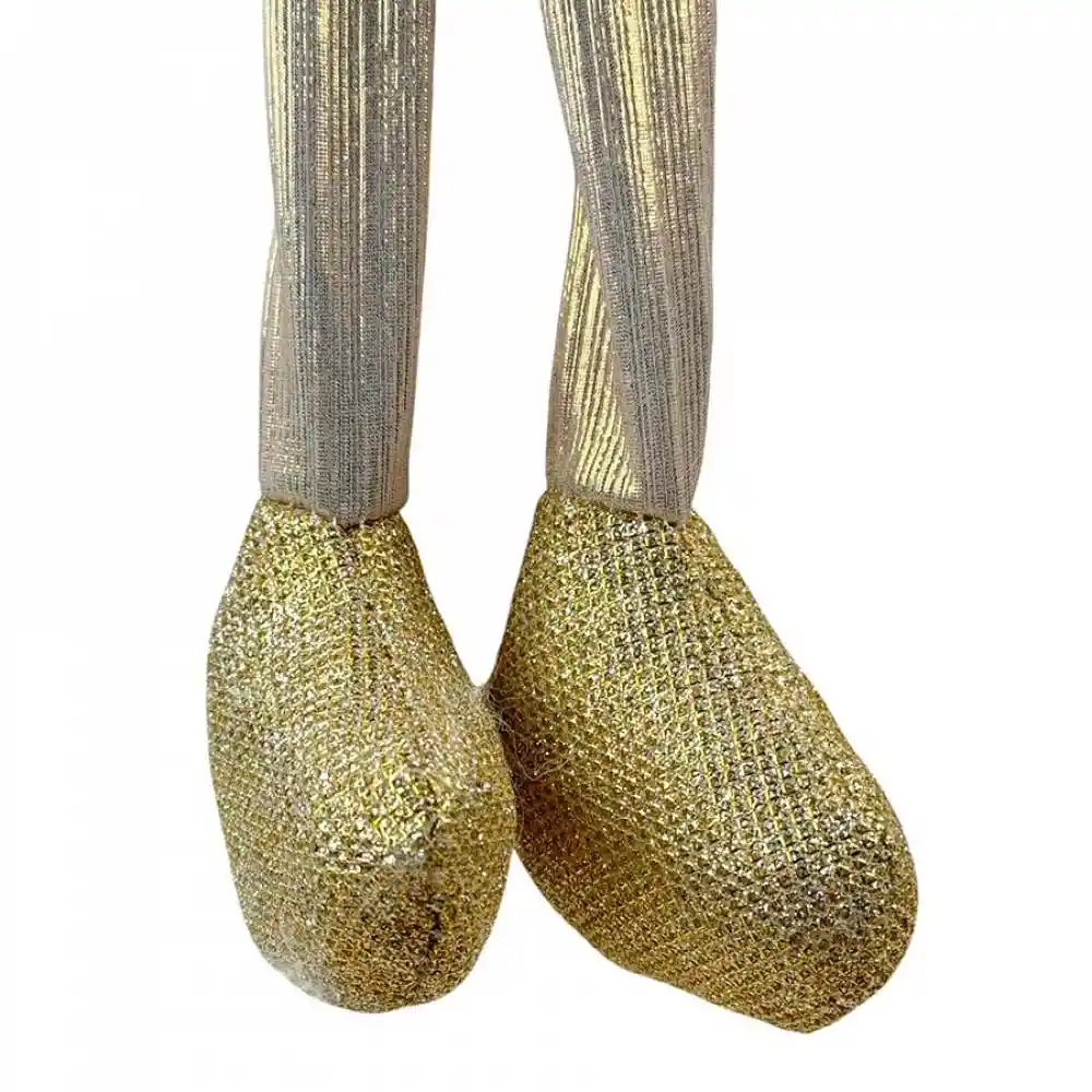 Muneco Santini Gnomo 11x53cm Dorado Poliester