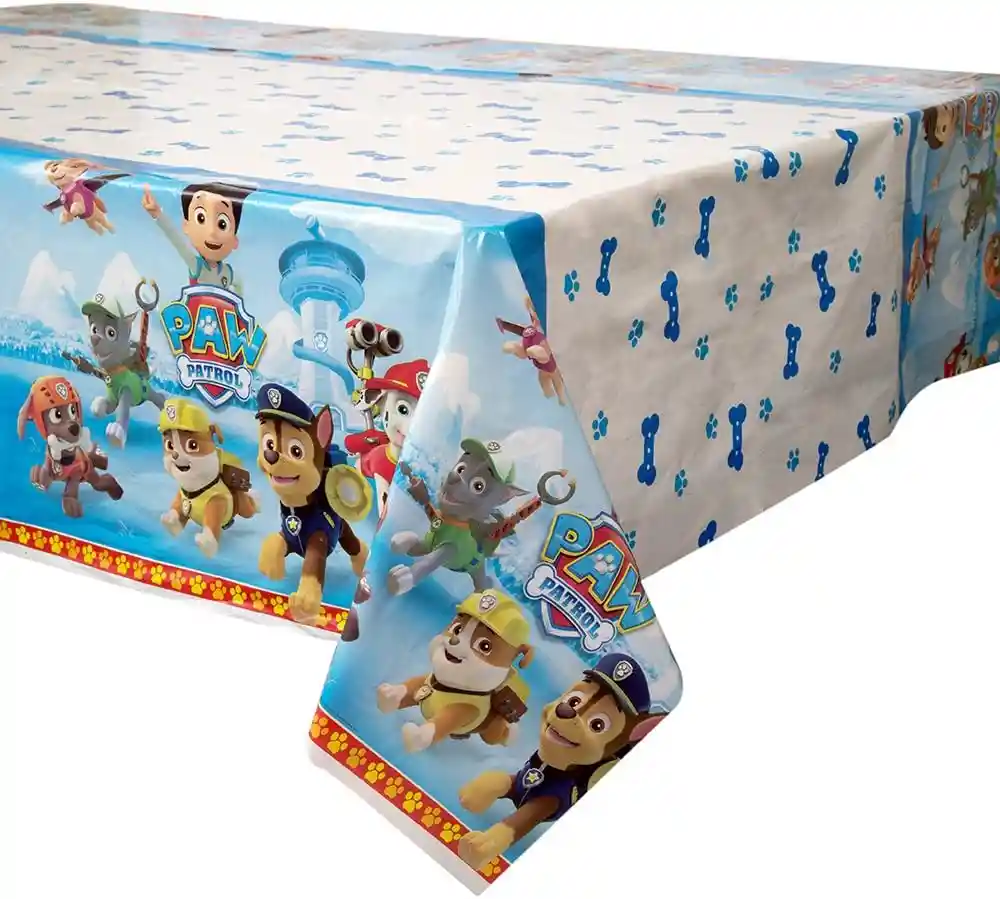 Mantel De Paw Patrol Cumpleaños Niño - Mesa