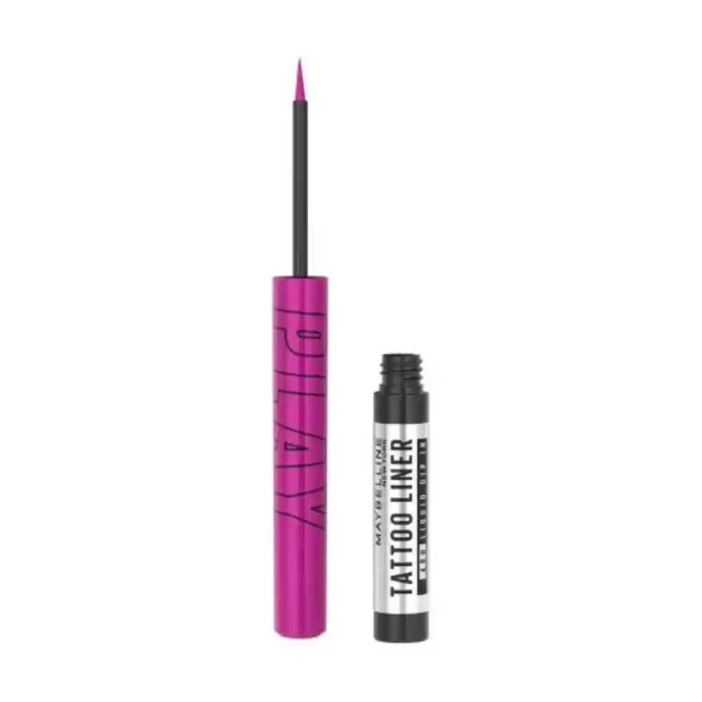 Delineador De Ojos Maybelline Tattoo Liner Play Punch Metalic Pink