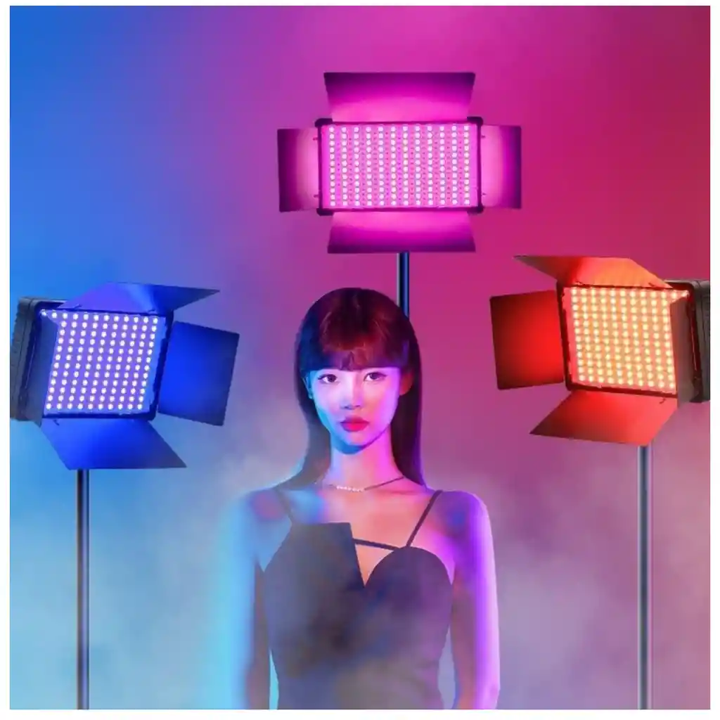 Panel De Luz Led Profesional Recargable 800rgb