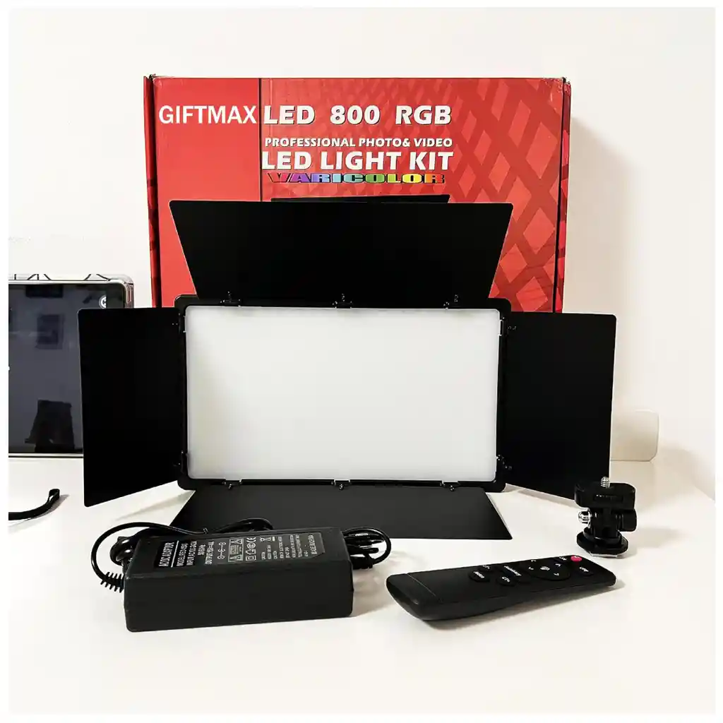 Panel De Luz Led Profesional Recargable 800rgb
