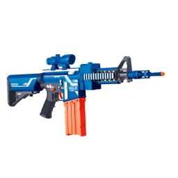 Pistola Ametralladora M4 Juguete Lanza Dardo Nerf + Bateria