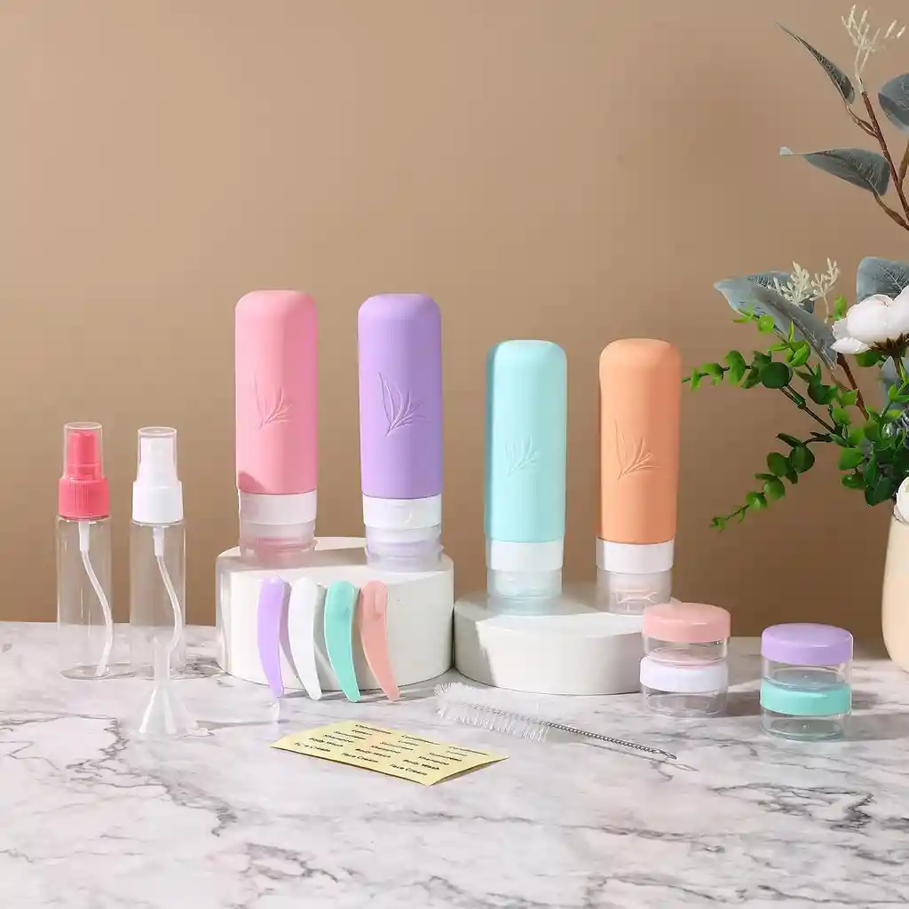 Botellas Silicona Set Viajes