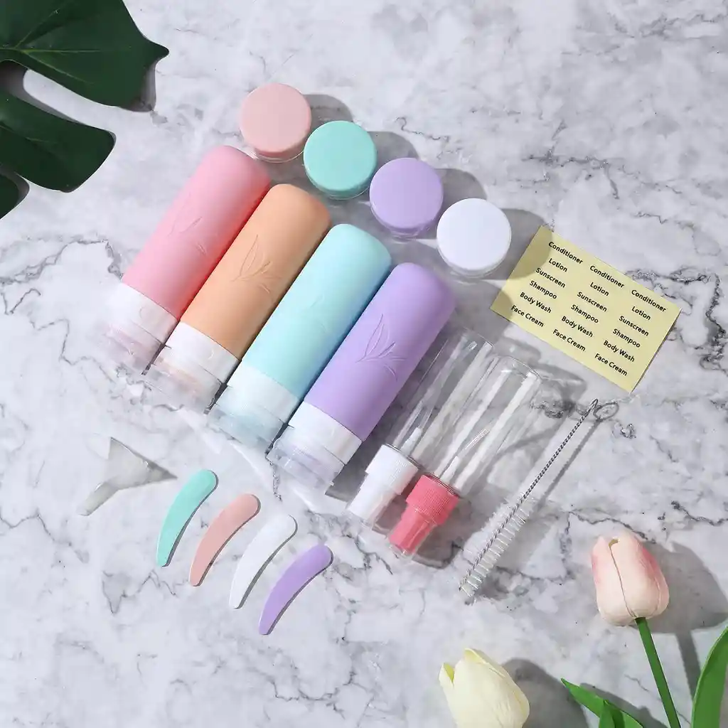 Botellas Silicona Set Viajes