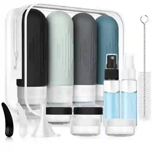 Botellas Silicona Set Viajes