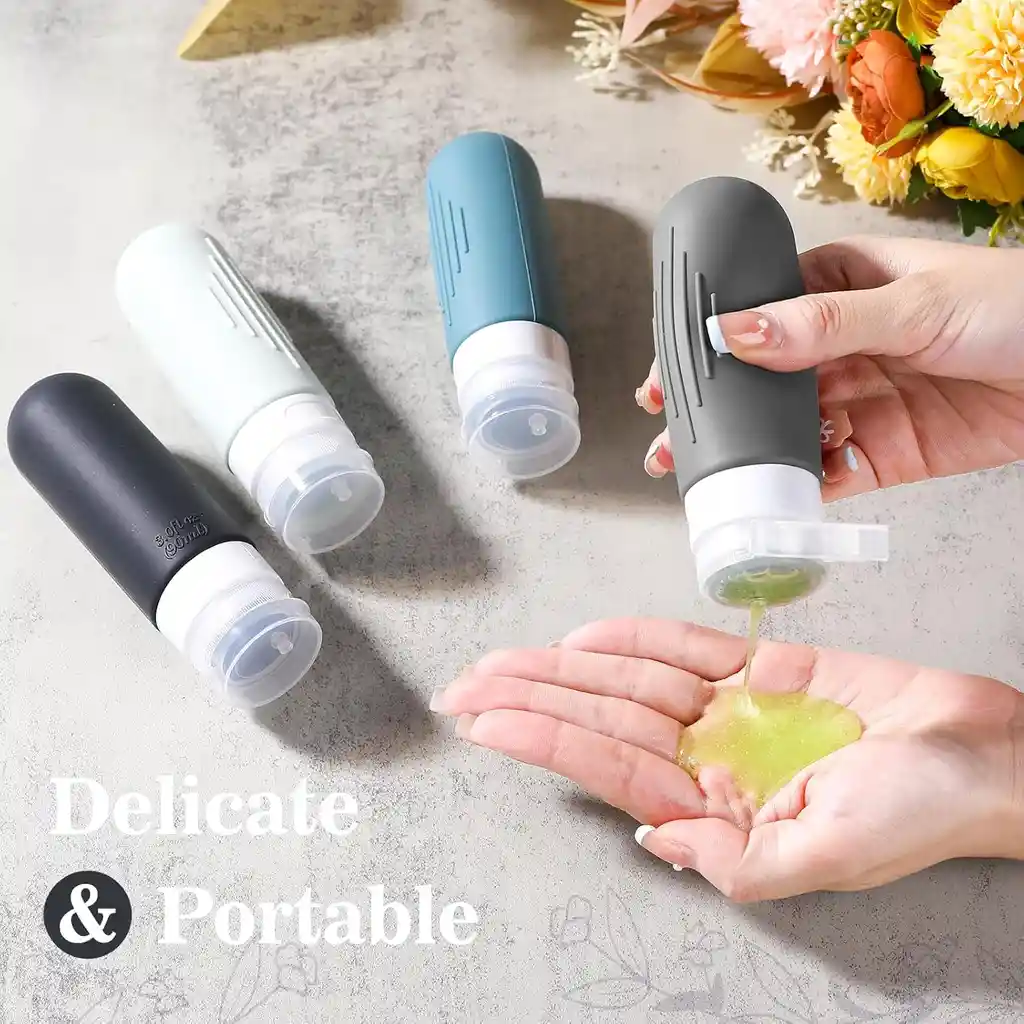 Botellas Silicona Set Viajes