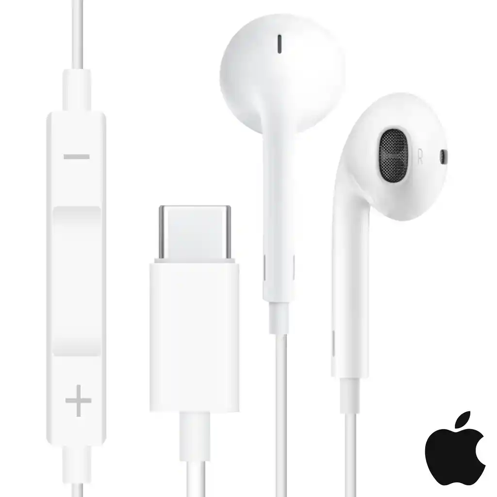 Uriculares Earpods Originales Apple Para Iphone 16 Y 15 Usb-c + Ipad Y Celulares Tipo C