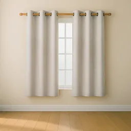 Cortina Blackout 100% Casatua 2 Paños 107x160cm - Crudo