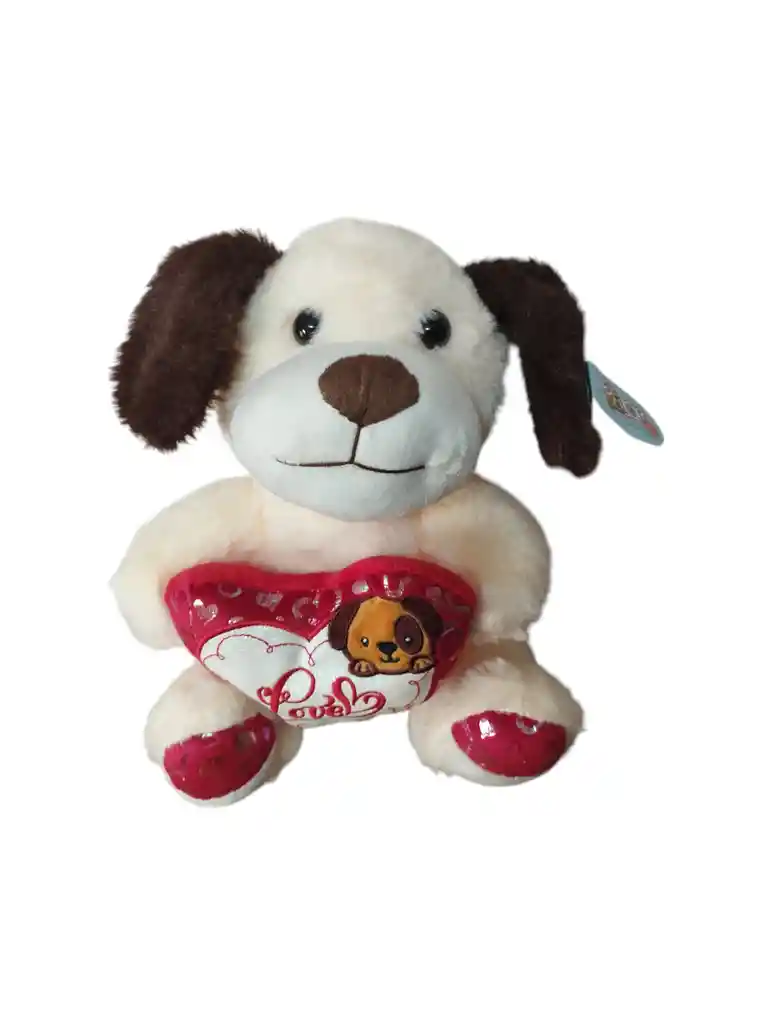 Peluche De Perrito Con Corazon