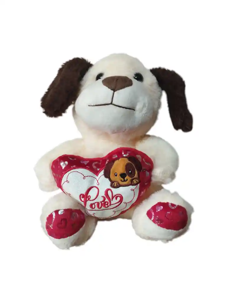 Peluche De Perrito Con Corazon