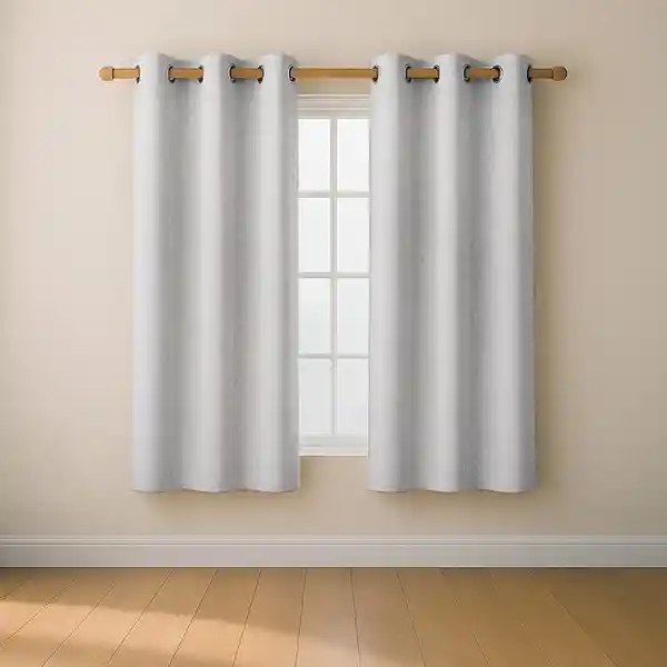Cortina Blackout 100% Casatua 2 Paños 107x160cm - Gris