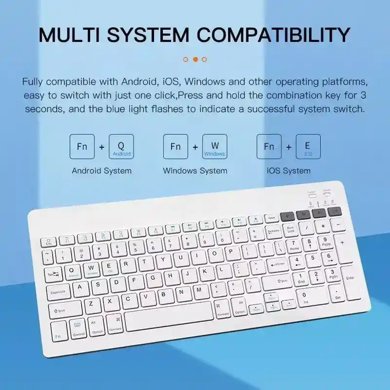 Teclado Inalámbrico Diseño Profesional Bt Tg2858