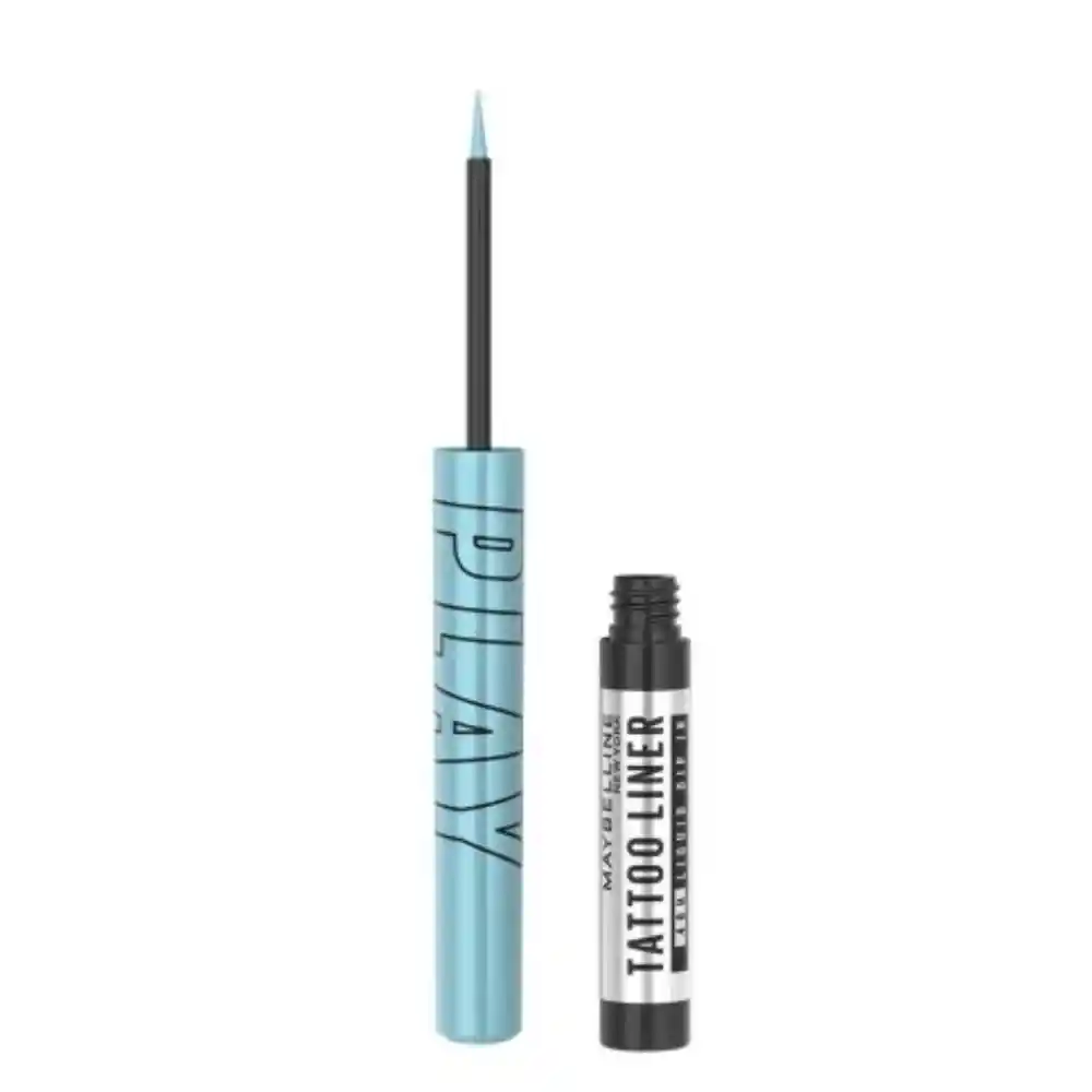 Delineador De Ojos Maybelline Tattoo Liner Play Ride Metallic Aqua