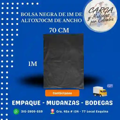 Bolsa De Basura Paquete X 10 Unidades De 1m De Alto X 70 Cm De Ancho - Empaque Y Embalaje