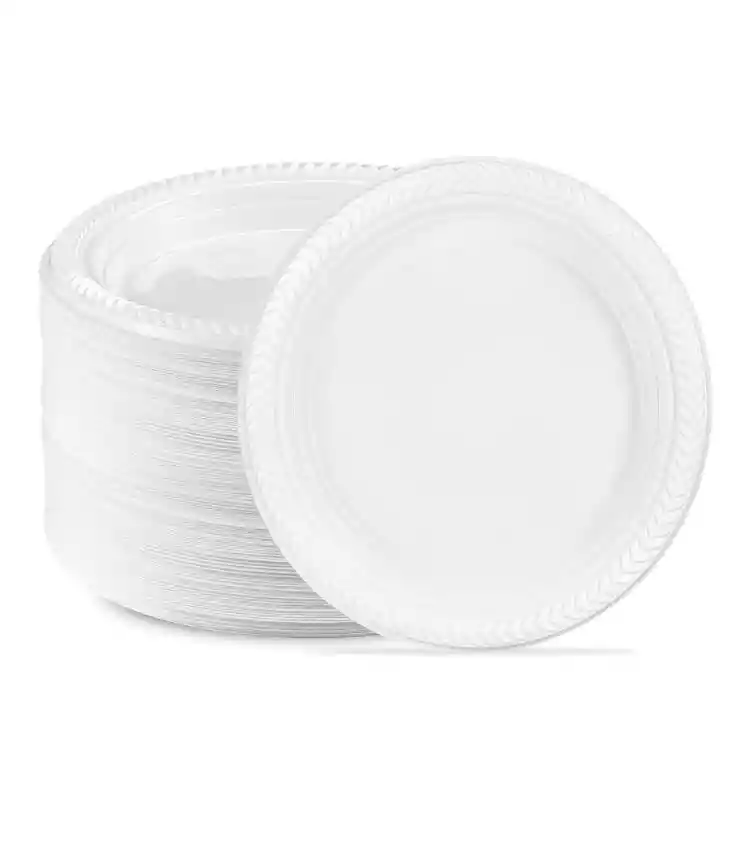 Platos Plásticos 23 Cms Tami X20 Unds, Platos Desechables