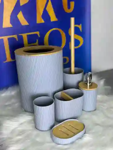Set De Baño Con Cesta