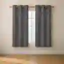 Cortina Blackout 100% Casatua 2 Paños 107x160cm - Gris Oscuro