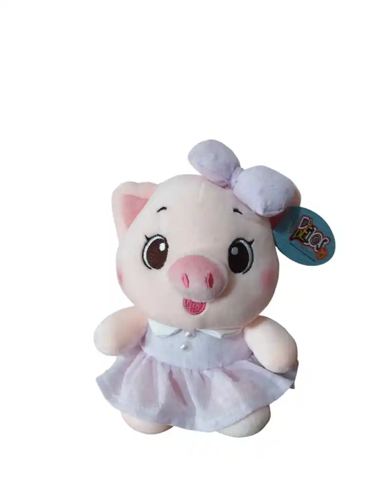 Peluche De Cerdita Con Vestido
